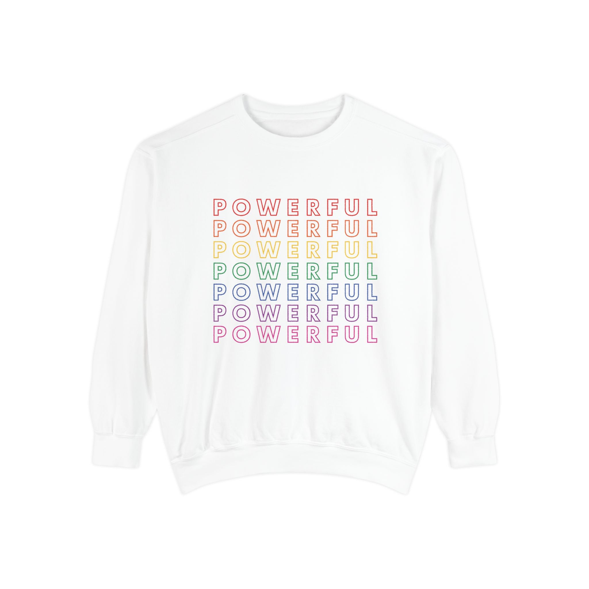 Powerful Garment-Dyed Sweatshirt