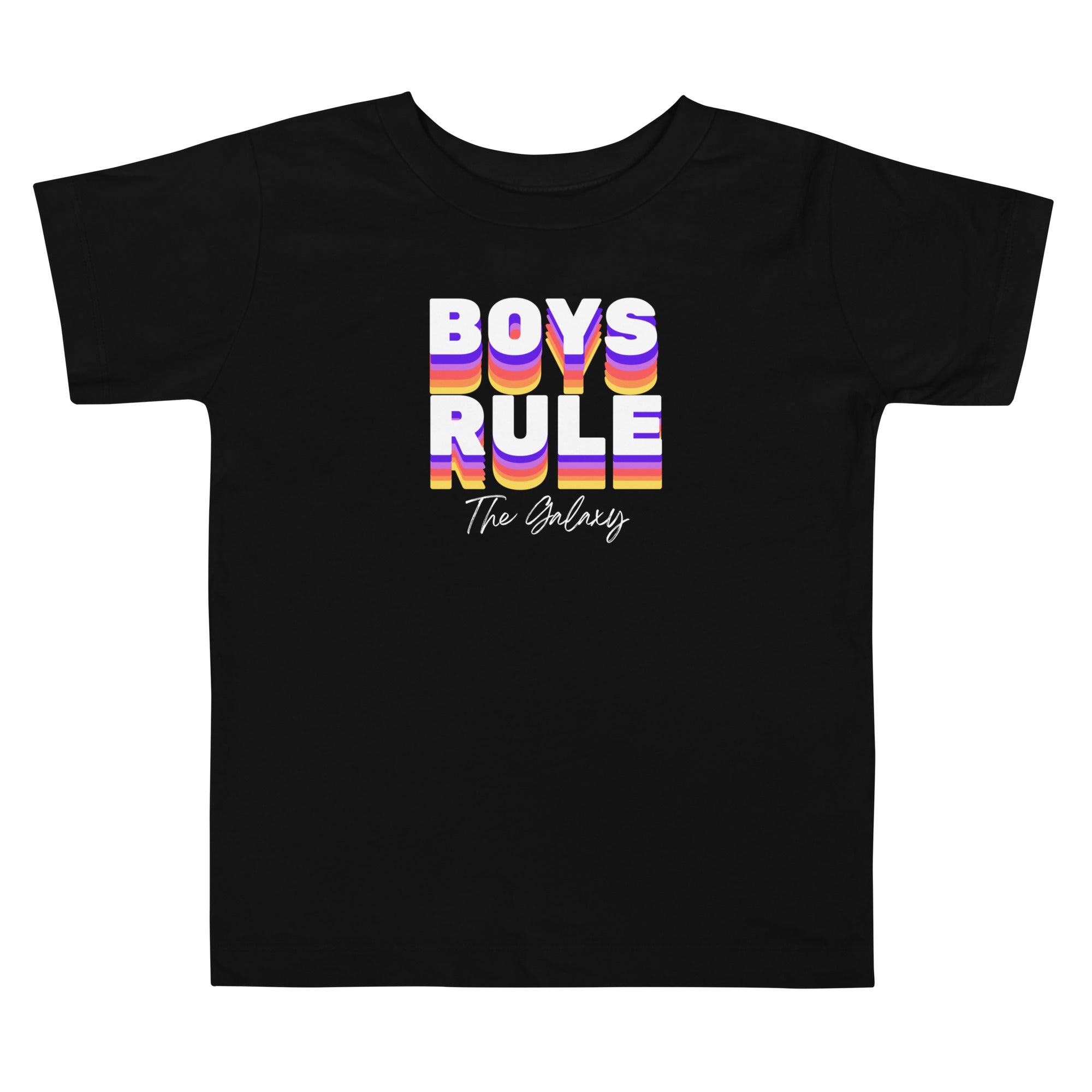 Boys Rule The Galaxy - Toddler Short Sleeve Tee